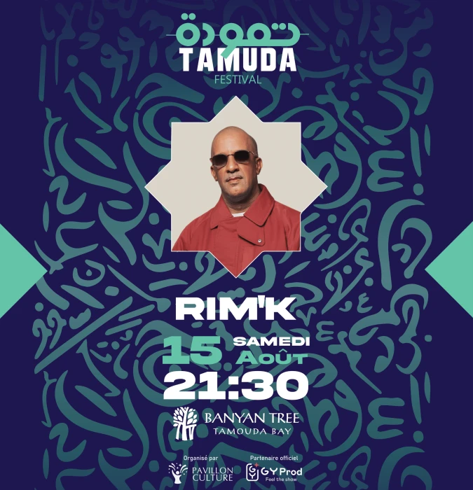 Affiche et programmation – RIM'K & AMINE RADI & DJ ABDEL - Tamuda Festival