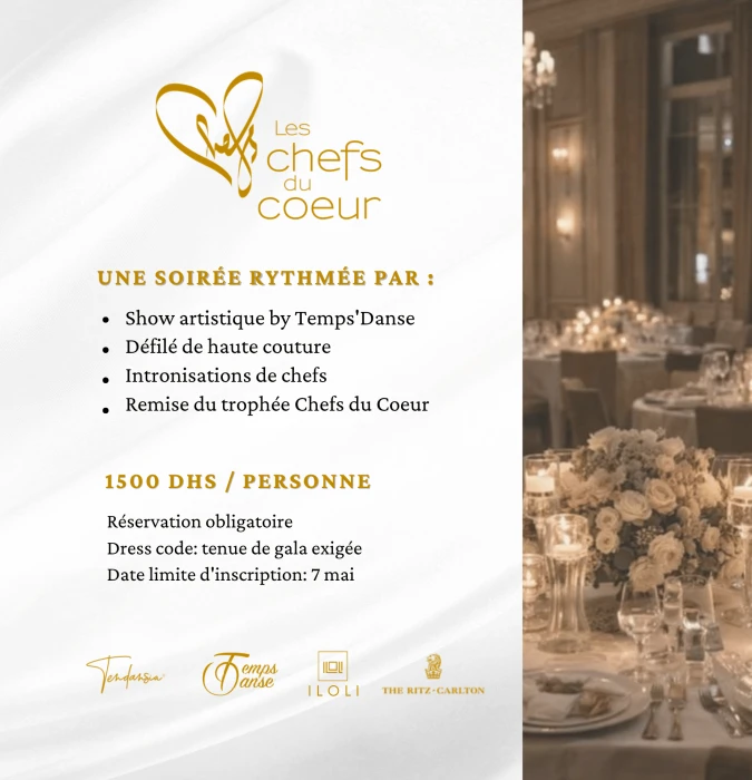 Les Chefs du Coeur - Dîner de Gala Caritatif a Rabat - Artist