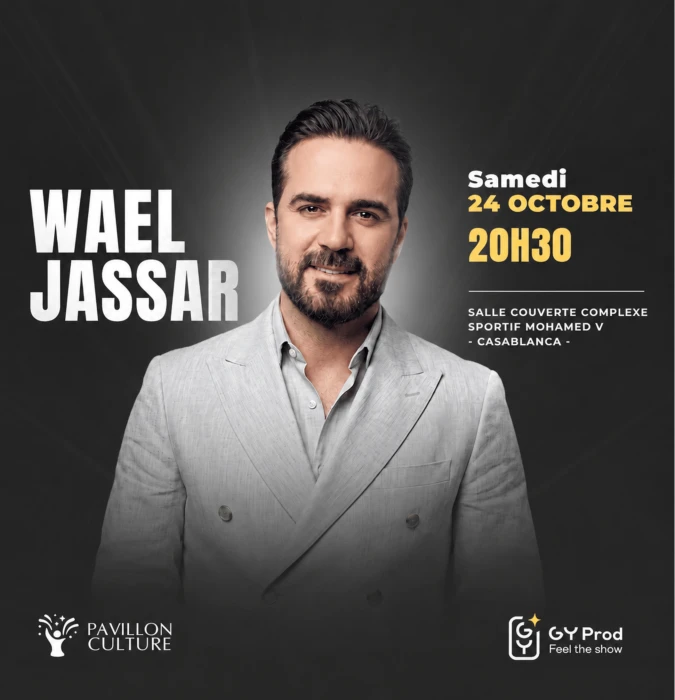 Affiche et programmation – Wael Jassar en Concert à Casablanca