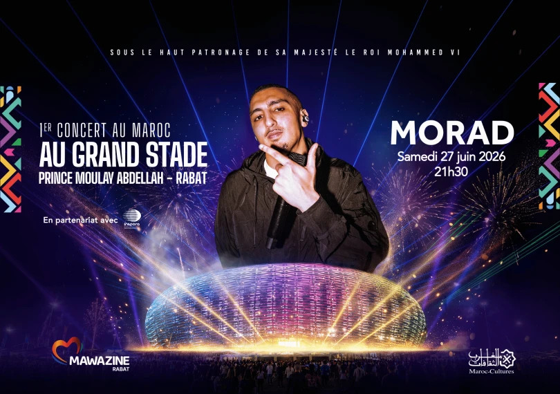ElGrandeToto and Morad at Moulay Abdellah Stadium