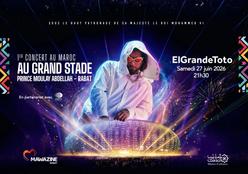 ElGrandeToto and Morad at Moulay Abdellah Stadium
