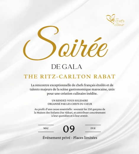 Les Chefs du Coeur - Dîner de Gala Caritatif a Rabat