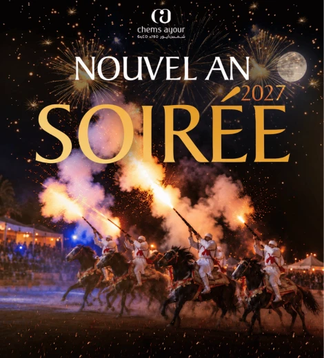 Réveillon 2027 – Dîner Marocain, Fantasia & Grande Soirée