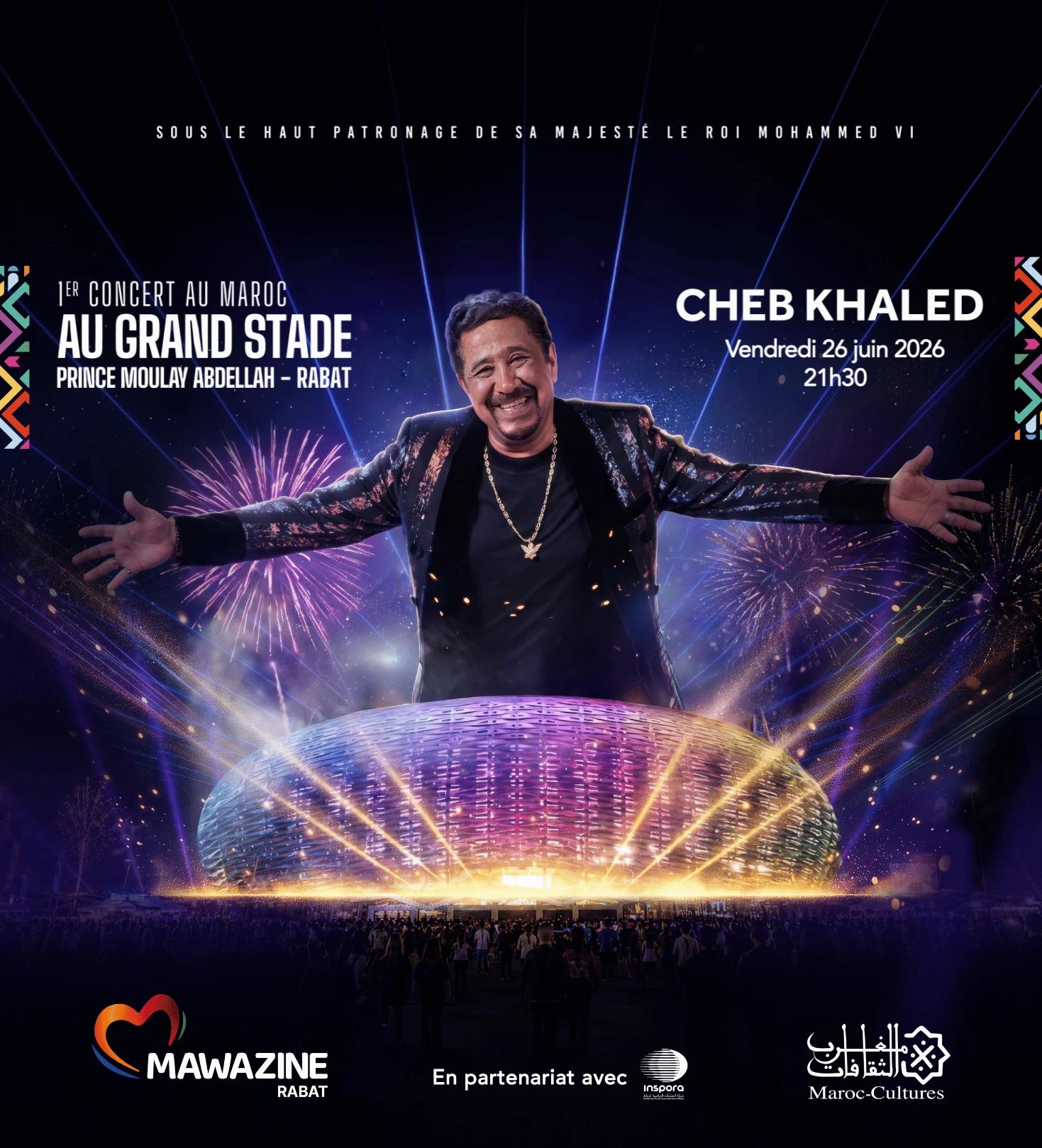Cheb Khaled et Douzi au Stade Moulay Abdellah