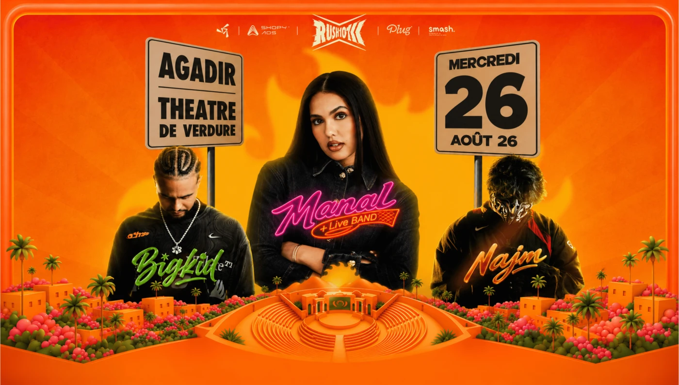 RUSH 101 Brings Manal, Najm and BIGKID to Agadir This August