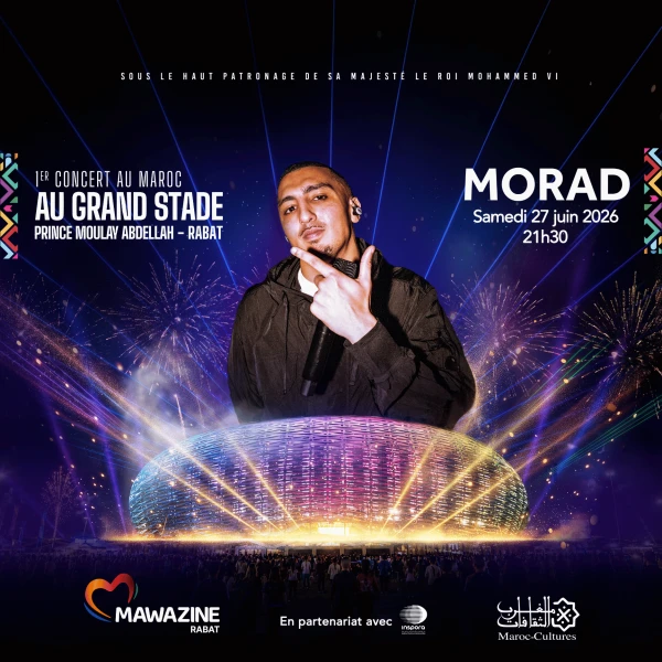 ElGrandeToto and Morad at Moulay Abdellah Stadium